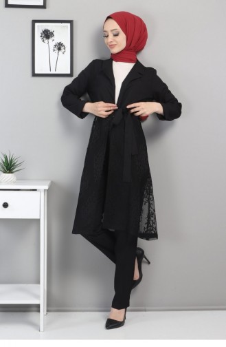 Dantelli Takım Siyah 9331