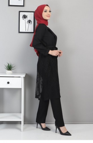 Dantelli Takım Siyah 9331