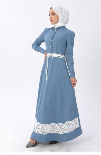 Robe Hijab Bleu clair 13555