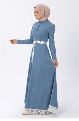 فستان أزرق فاتح 13558