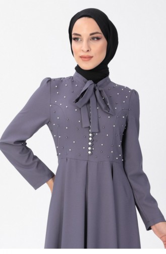 Anthrazit Hijab-Abendkleider 13561
