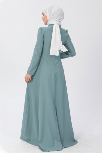 İncili Elbise Mint 8352