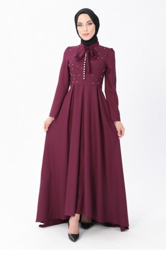 Zwetschge Hijab-Abendkleider 13563