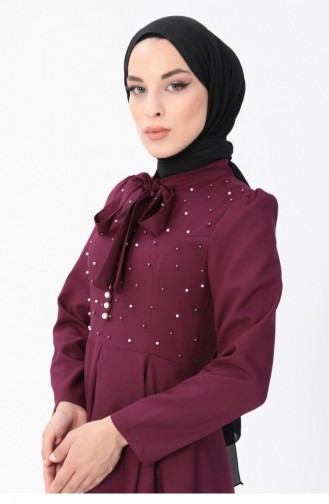 Zwetschge Hijab-Abendkleider 13563