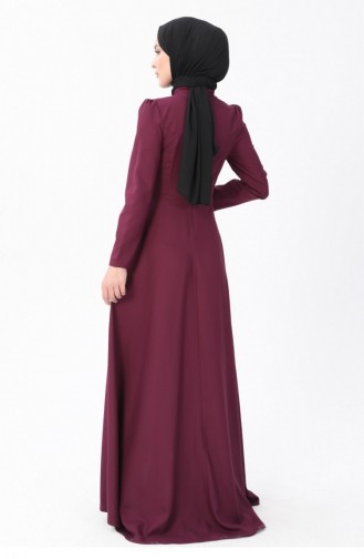 Zwetschge Hijab-Abendkleider 13563