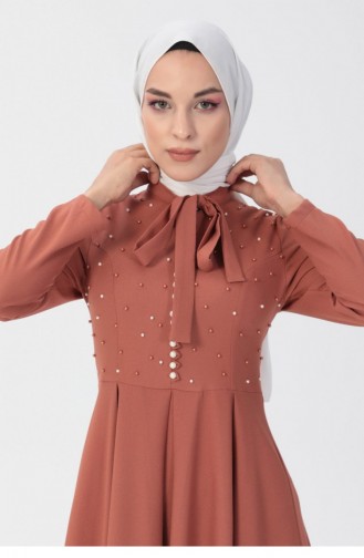 Salmon İslamitische Avondjurk 13564