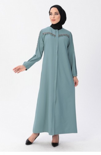 Mint green Abaya 13573