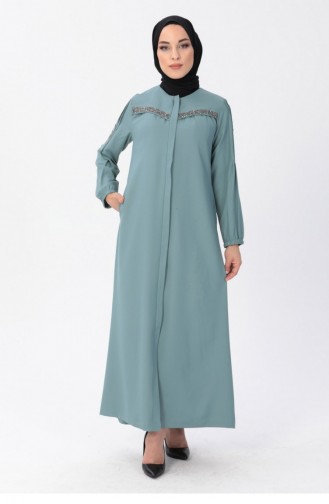 Mint green Abaya 13573