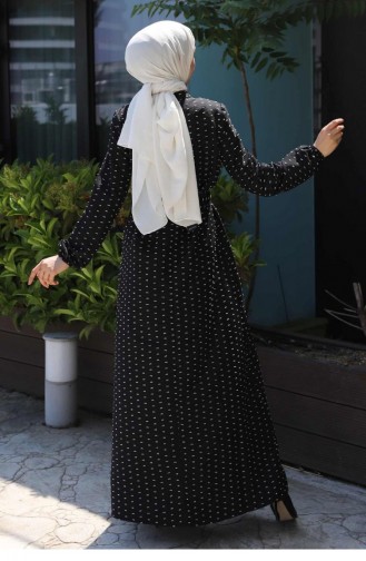 Black Hijab Dress 13580
