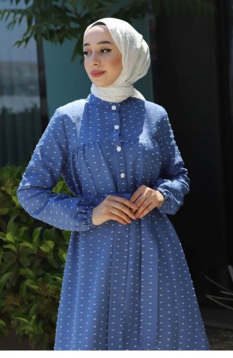 Blue Hijab Dress 13584