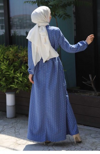 Blue Hijab Dress 13584