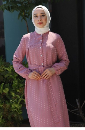 Pink Hijab Dress 13585