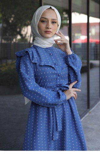 Robe Hijab Bleu 13629