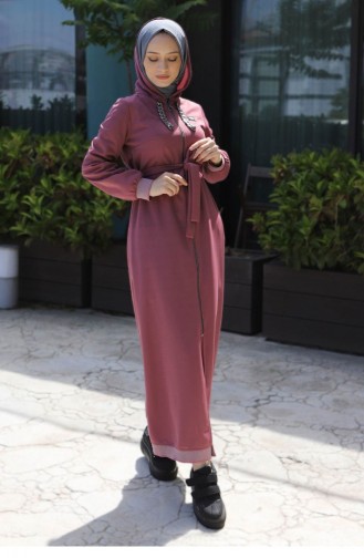 Dusty Rose Abaya 13634