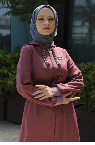 Dusty Rose Abaya 13634