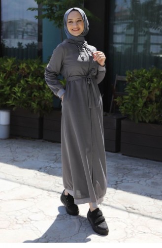 Anthracite Abaya 13637