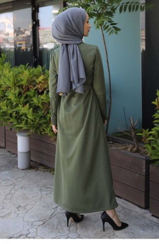 Khaki Abaya 13638