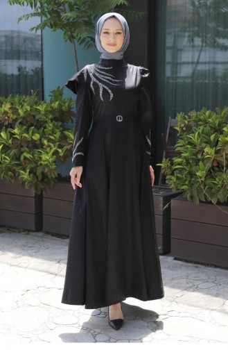 Habillé Hijab Noir 13647
