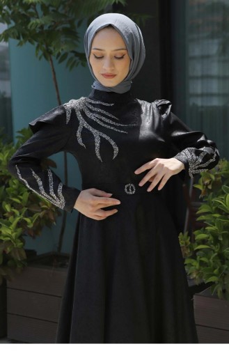 Habillé Hijab Noir 13647