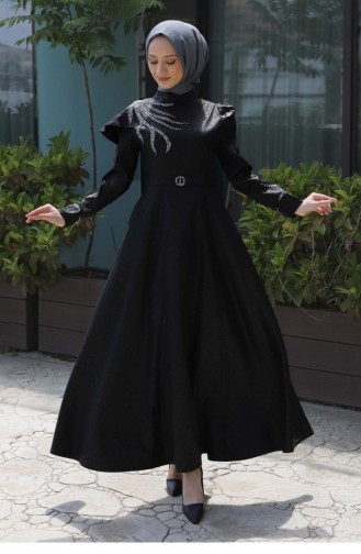 Habillé Hijab Noir 13647