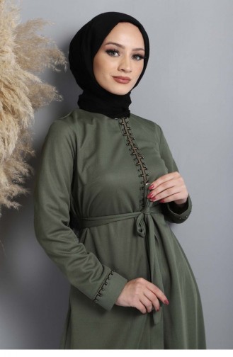 Khaki Abaya 13681