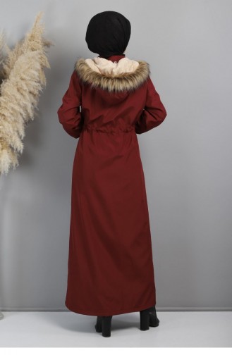 Claret Red Winter Coat 13697