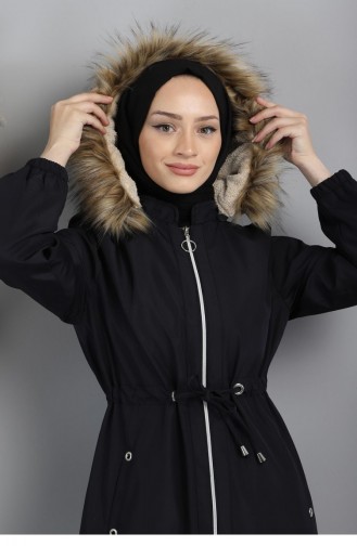 Manteau Bleu Marine 13698