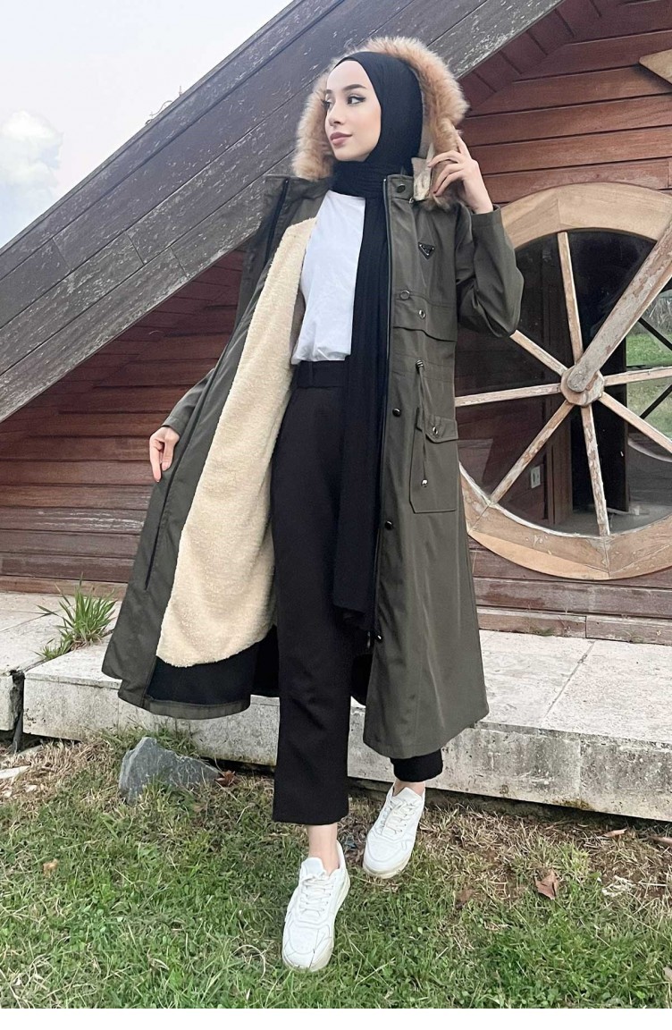 manteau khaki