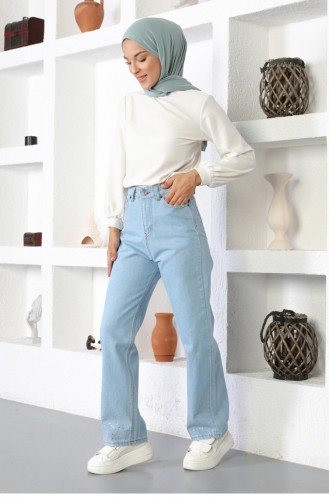 Light Blue Broek 13847