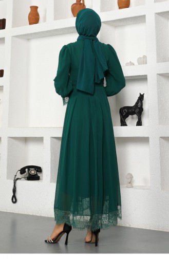 Smaragdgrün Hijab-Abendkleider 13948