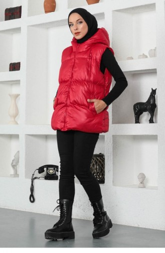 Gilet Sans Manches Rouge 13952