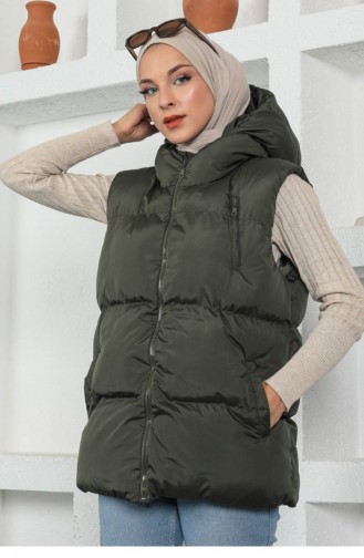 Gilet Sans Manches Khaki 13954