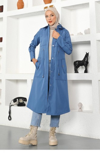 Blau Trench Coats Models 13972