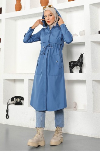 Blau Trench Coats Models 13972