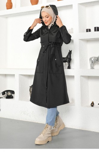 Schwarz Trench Coats Models 13973