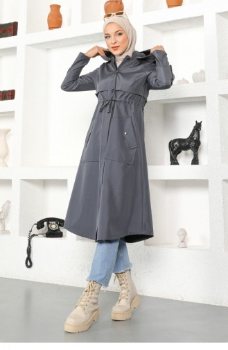 Rauchgrau Trench Coats Models 13974