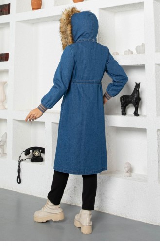 Denim Blue Winter Coat 13995