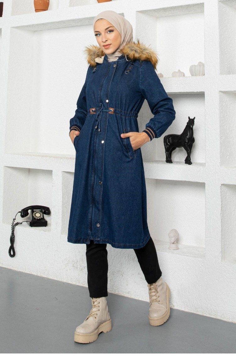 Blue jean winter coat new arrivals