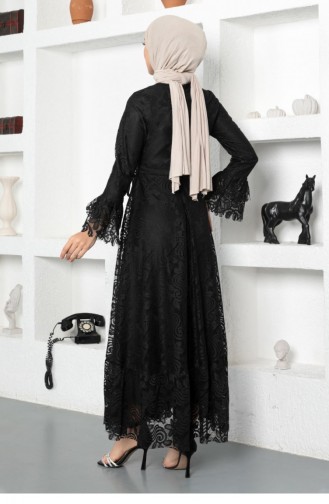 Habillé Hijab Noir 14006