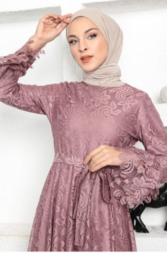 Habillé Hijab Rose Pâle 14008