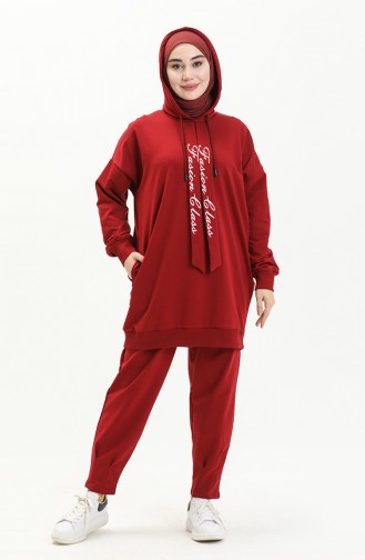 Claret Red Tracksuit 6019-03