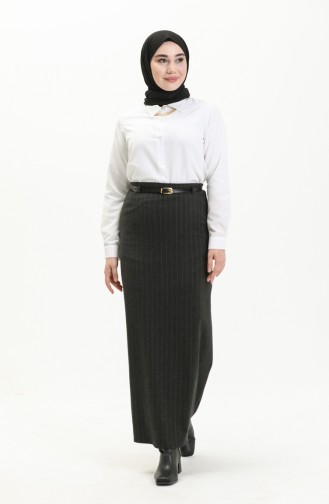 Belted Skirt 2242-01 Black 2242-01