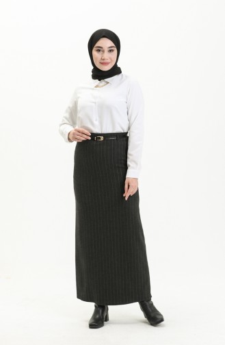 Belted Skirt 2242-01 Black 2242-01