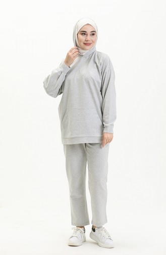 Basic Hooded Suit 23mtkm100003-03 Gray 23MTKM100003-03