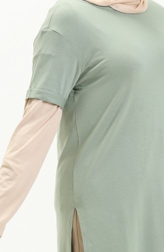 Tofisa Basic T-shirt 10806-01 Mint Yeşili