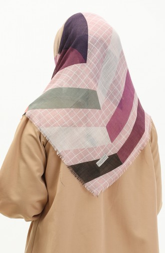 Patterned Scarf 13199-10 Pink Lilac 13199-10