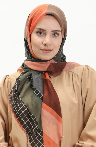 إيشارب قطن 13199-12 قرميدي  انترسيت 13199-12