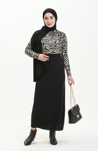 تنورة قلم 2241-01 أسود 2241-01