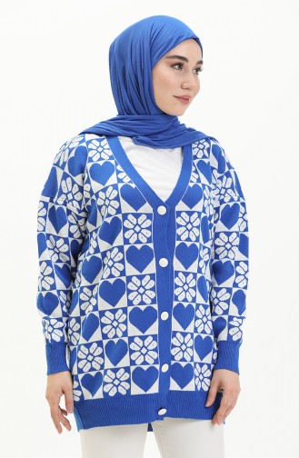 Trikot gemusterte Strickjacke 0552-09 Sax 0552-09