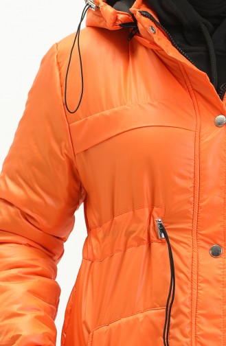 Coat mit Kapuze 9015-04 Orange 9015-04